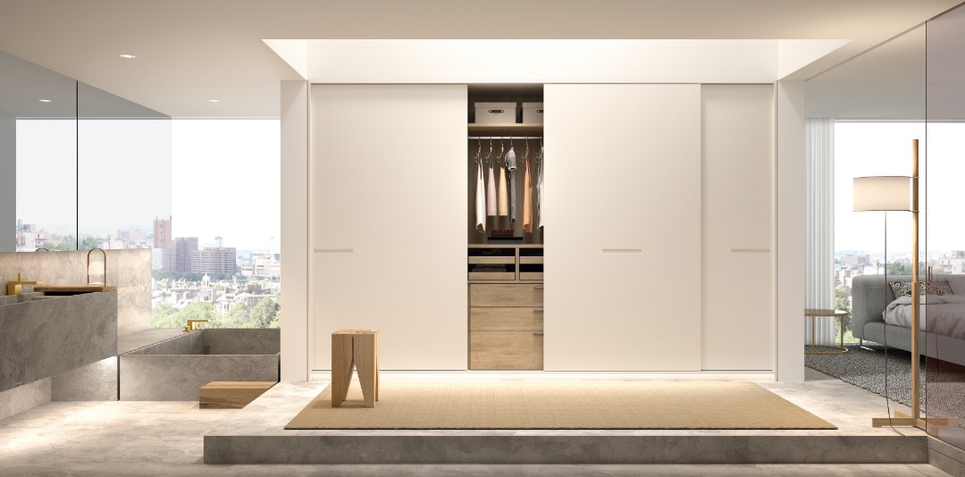 Lacado RAL9010 | interior melamina nogal mate